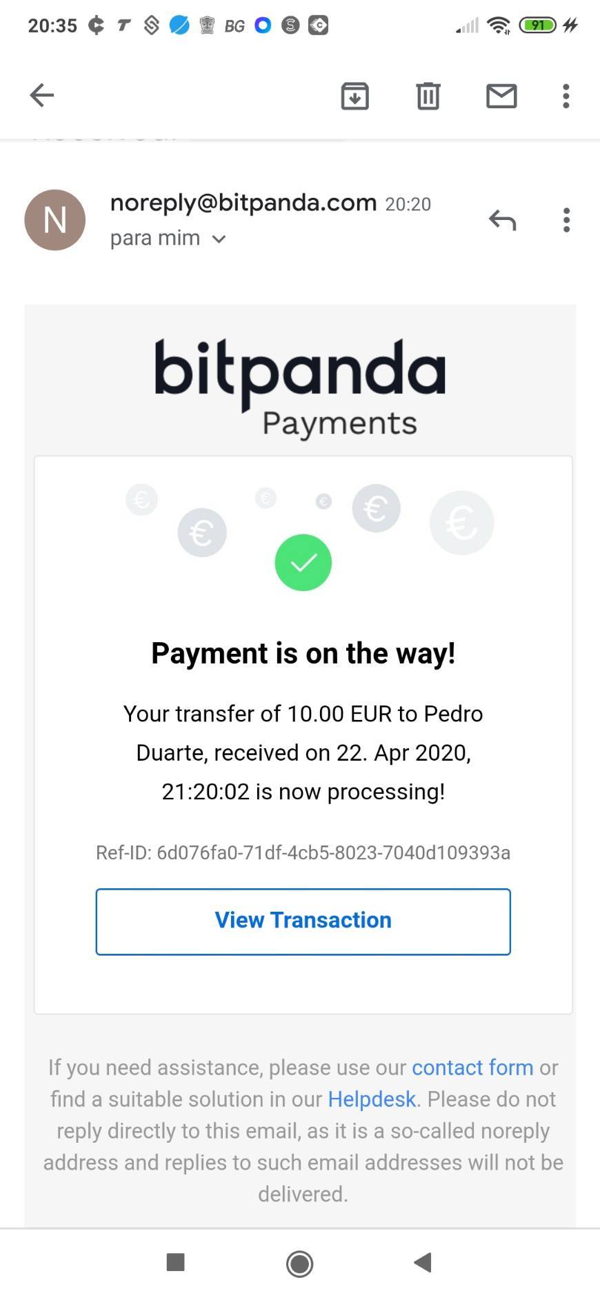 Apps Bitpanda- 15€ GRATIS