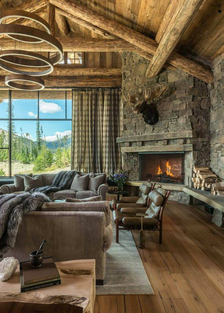 Fashion Winter Forest Living Room