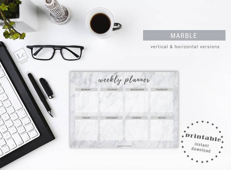 Product Marble Weekly Planner