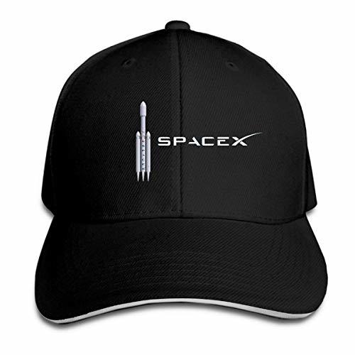 Places Xdevrbk Space x SpaceX Logo Falcon 9 Sandwich Cap Gorra de béisbol