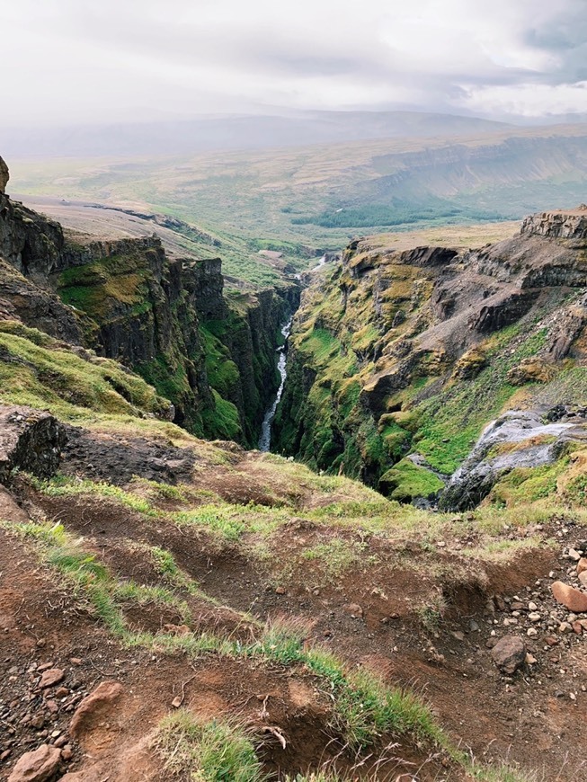 Lugar Glymur Waterfall