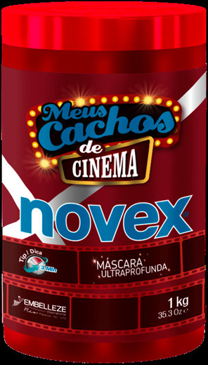 Novex cachos de cinema máscara