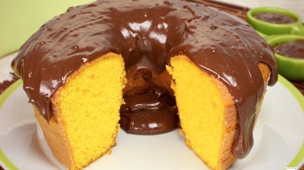 Social Bolo de 🥕 com cobertura de 🍫 