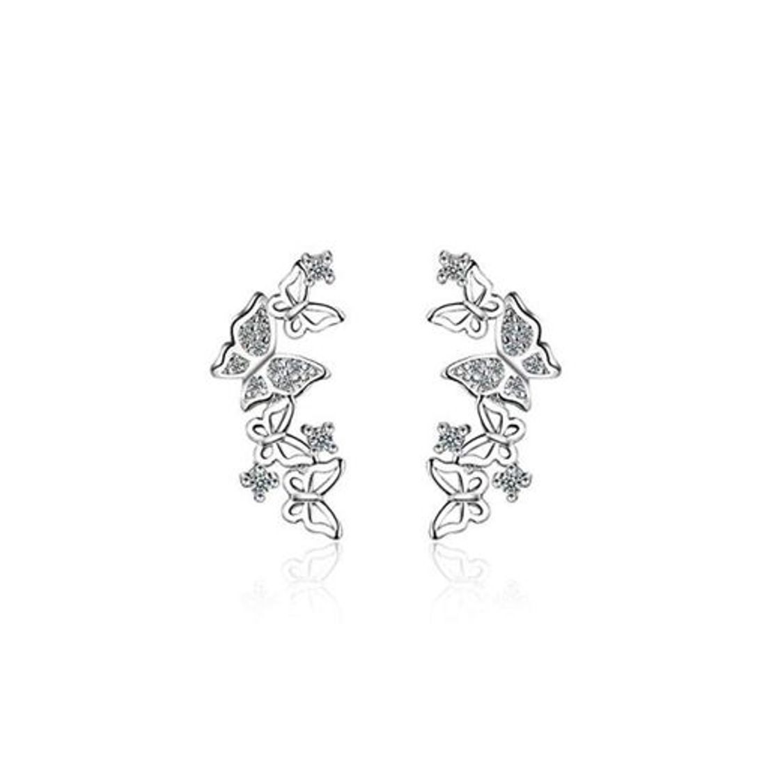 Products WANGJIA Dulce Mariposa Pajarita Aretes De Circón Para Las Mujeres 925 Joyería De Regalo De La Fiesta De Plata Esterlina Pendientes Oorbellen Brincos