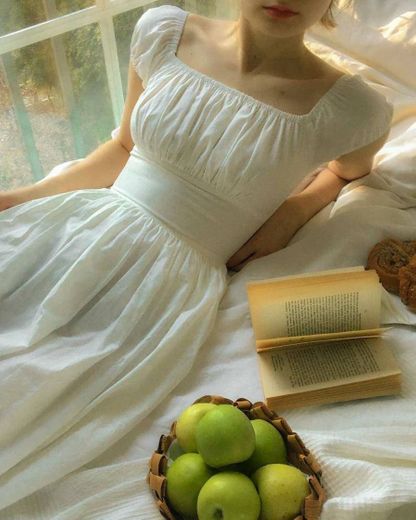 Loretta Dress in Solid White COTTON | Etsy | Vestido 