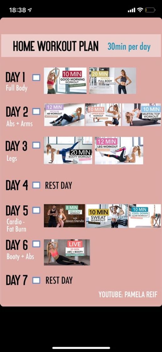 Fashion Plan workout