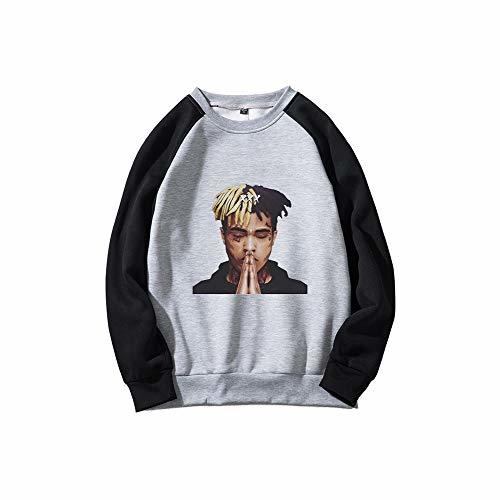 Fashion Kerlana Xxxtentacion Pullover Scoop Neck Sudaderas Casuales otoño Invierno Suelto Pullover suéter