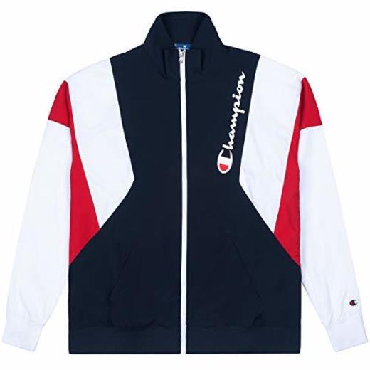 Champion Men Track Jacket Sweatshirt 213642, Größe:XL, Farbe:Blau