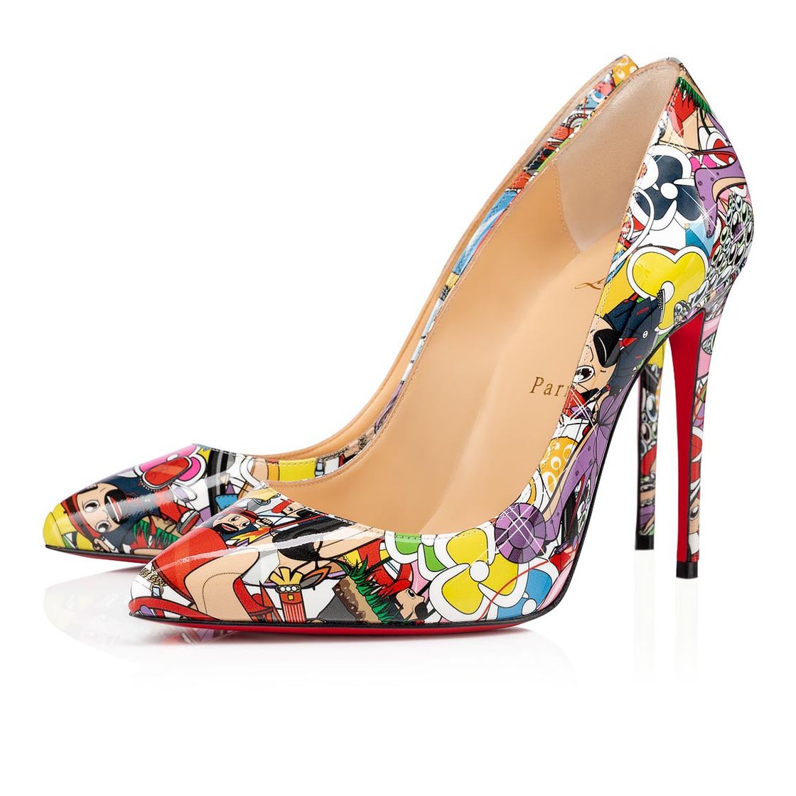 Fashion PIGALLE FOLLIES 100 MULTI PATENT - Women Shoes - Christian ...