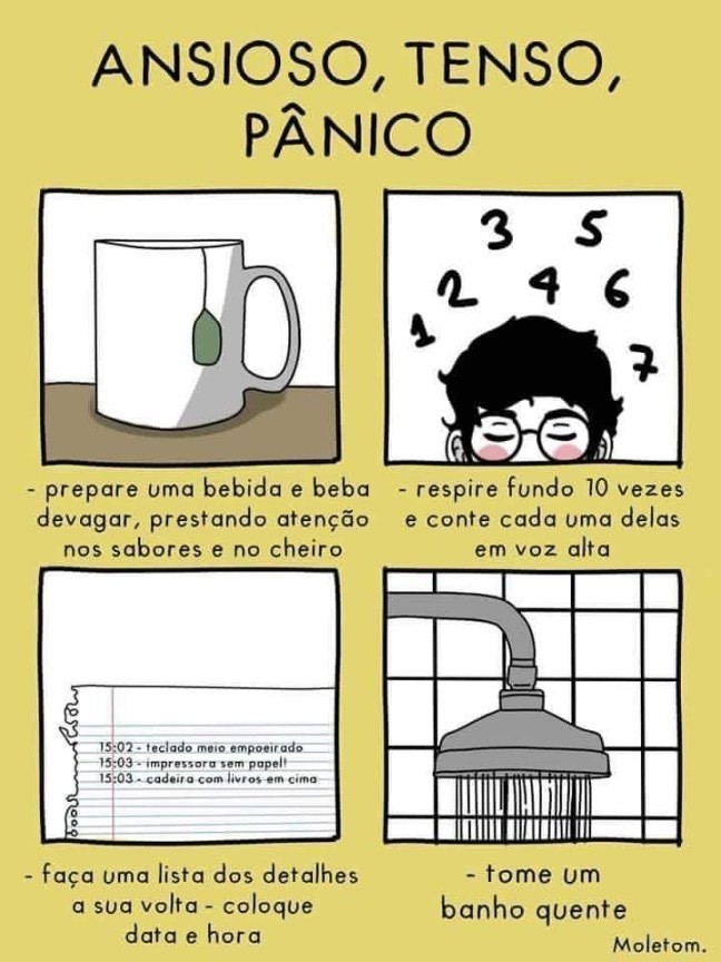 Social O que fazer quando estás Ansioso, Tenso ou em Pânico.