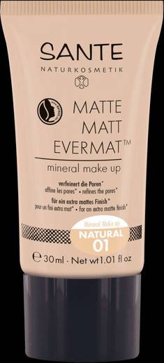 Matte Matt EvermatTM Mineral Make up 01 Natural