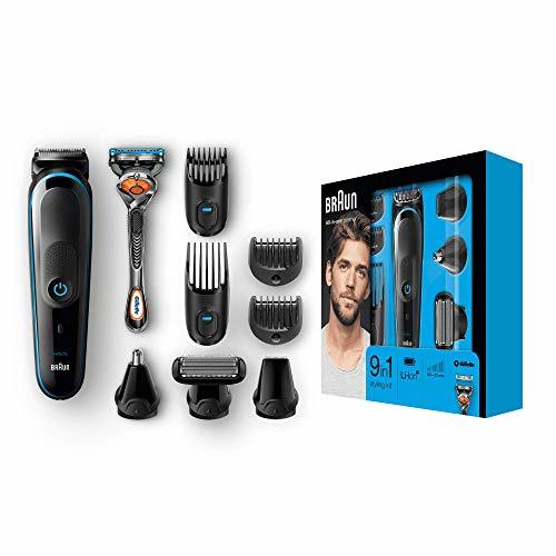 Beauty Braun MGK5080 - Recortadora de barba 9 en 1