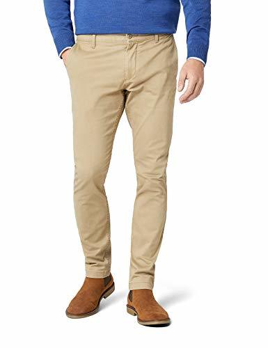 Place dockers Washed Skinny-Stretch Twill Pantalones, Marrón