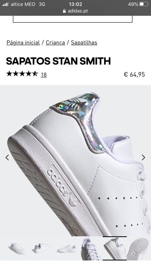 Producto stan smith com brilho 