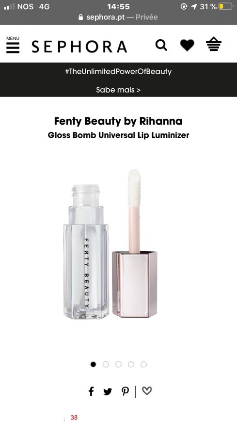 Moda gloss fenty beauty 