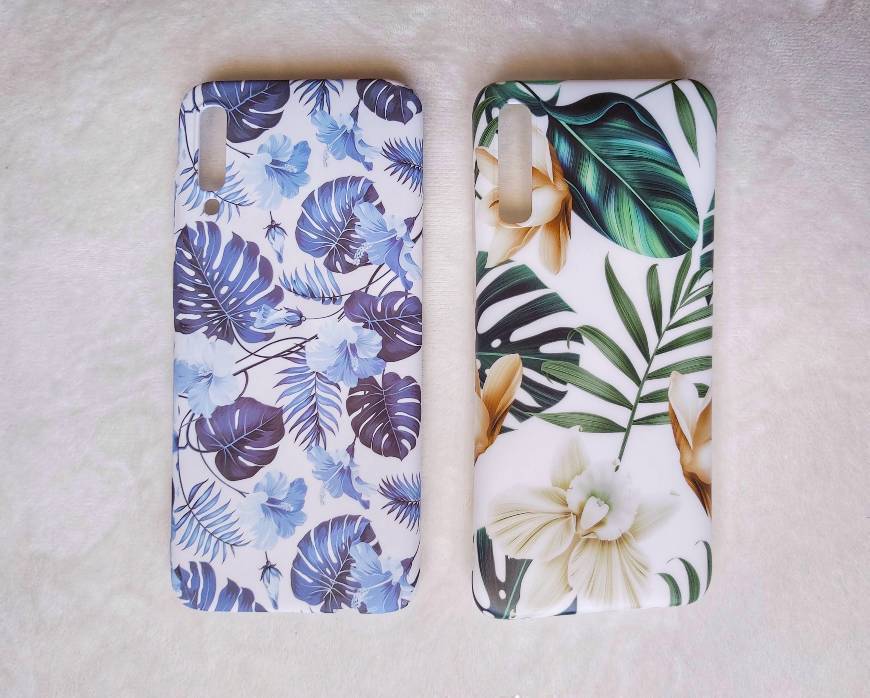 Social Capa Telemóvel Samsung A70 Flores Azul 