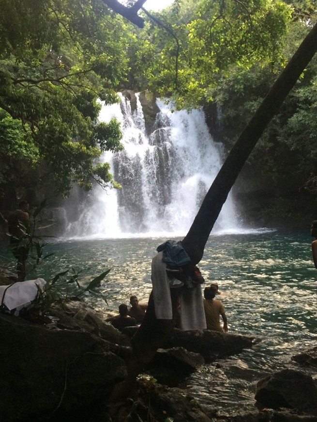 Place Eau Bleue Waterfall