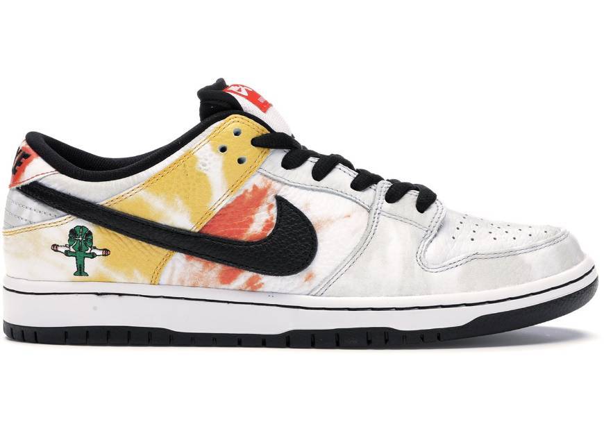 Social Nike sb dunk low / Raygun tie-dye white.