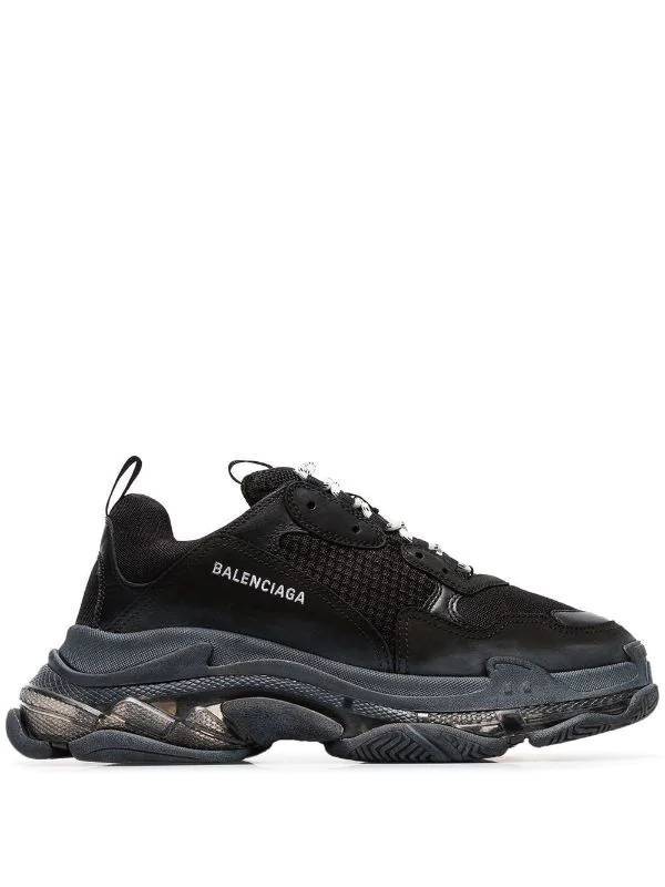 Social Balenciaga Triple S Clear Sole Black