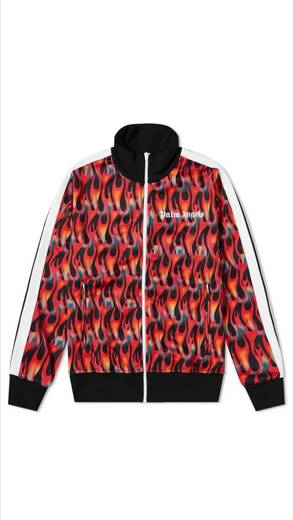 Palm Angels burning track jacket.