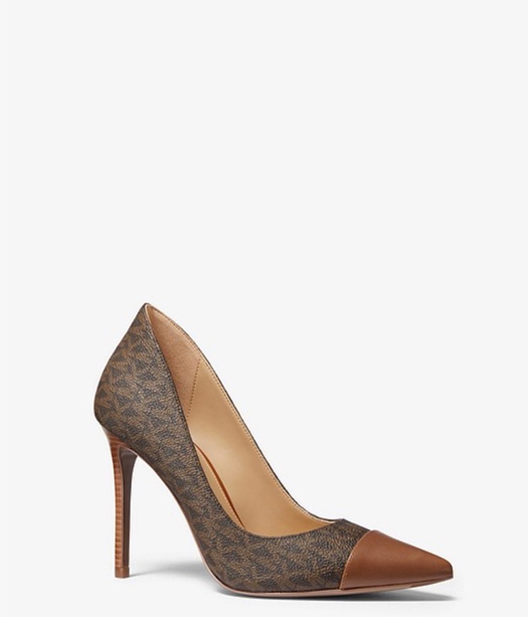 Product MICHAEL MICHAEL KORS
Keke Logo and Leather Cap-Toe Pump