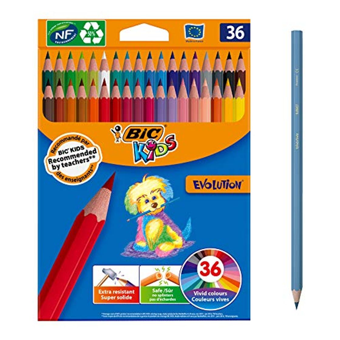 Social BIC Kids Evolution ECOlutions Lápices para Colorear - colores Surtidos