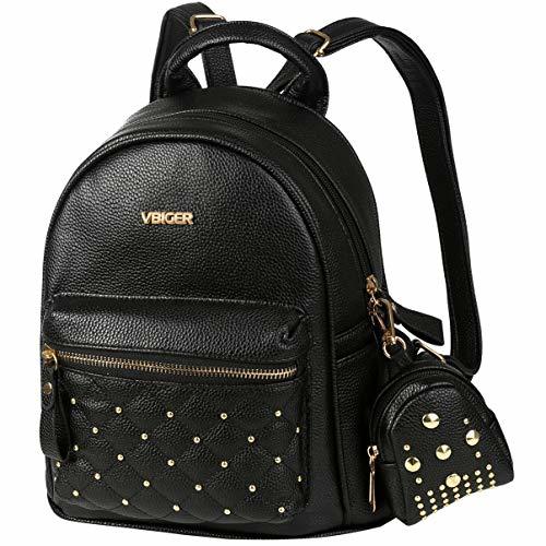 Social Mochilas Mujer Pequeñas de Cuero Negro Mochila Casual Mujer Moda 2 en