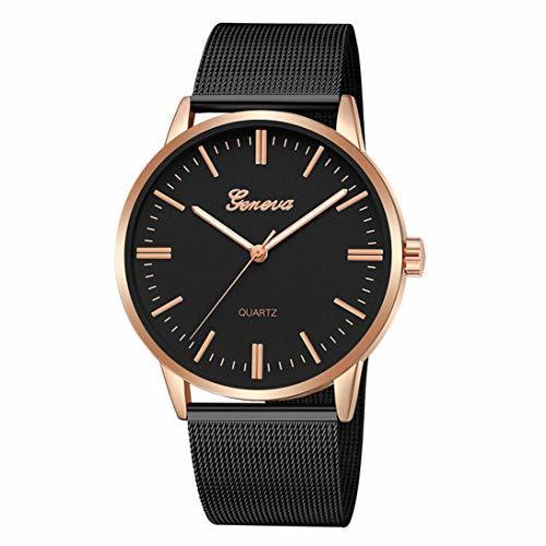 Lugar Fashion Casual Watches Womens Men Geneva Womens Classic Quartz Stainless Steel Wrist