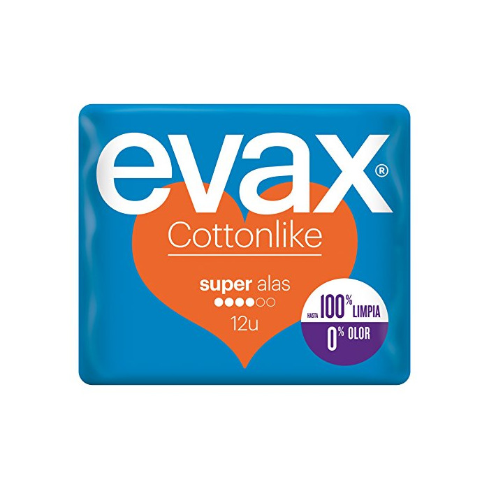 Productos Evax Cottonlike Super Compresas con Alas