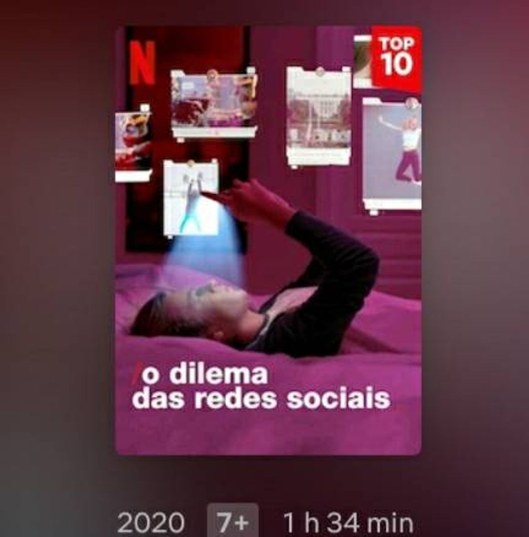 Película O Dilema das Redes Sociais - Documentário 