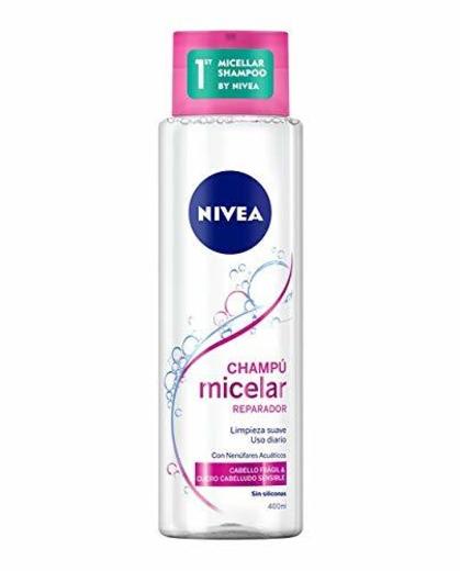 NIVEA Champú Micelar Reparador - 4 Recipientes x 400 ml - Total