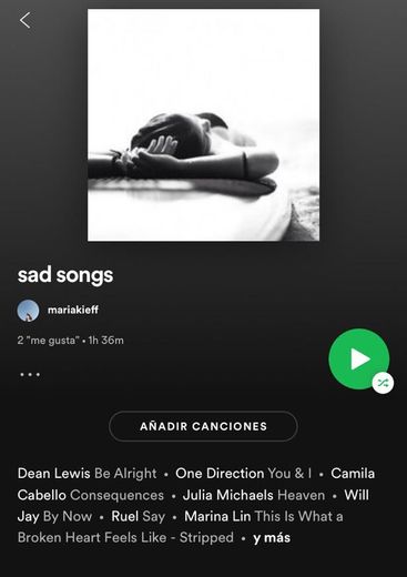 sad songs - playlist :(