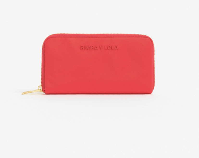 Social Carteira suave coral