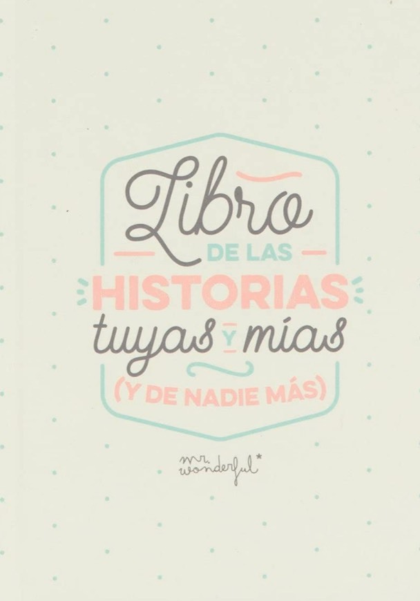 Product Mr. Wonderful - Libro de las historias tuyas y mias