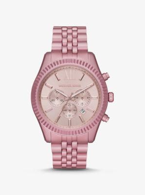 Oversized Lexington Pink-Tone Aluminum Watch