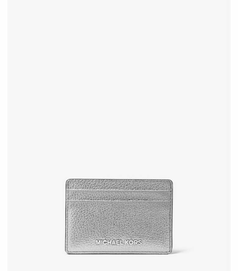 Productos Metallic Pebbled Leather Card Case