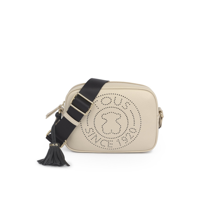 Product SMALL LEATHER BEIGE LEISSA CROSSBODY BAG