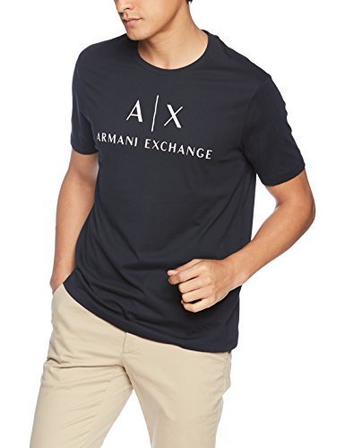 Fashion Armani Exchange 8nztcj Camiseta, Azul