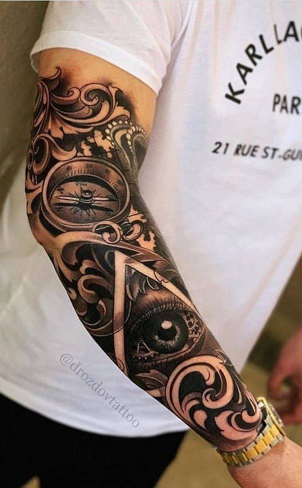 Fashion Tatuagem de braço