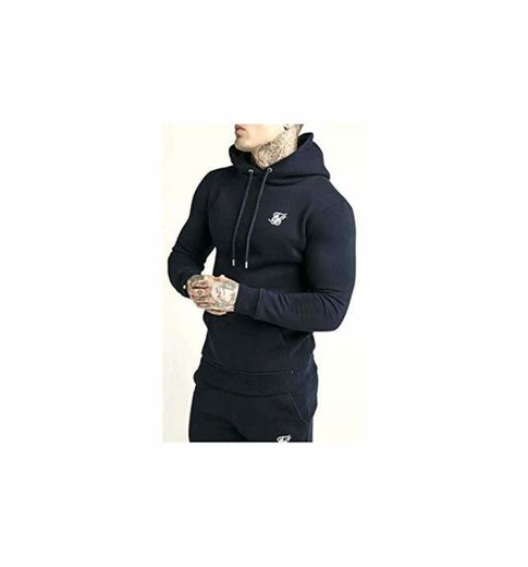 Sudadera Siksilk Muscle Fit Marino S