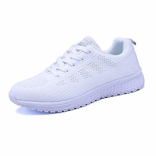 Lanchengjieneng Mujer Entrenador Zapatos Gimnasio Deportes atléticos Zapatillas de Deporte Malla Informal