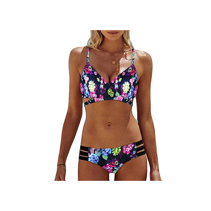 Social LANSKIRT_Bikinis Bikini Mujer Push Up Lanskirt Mujeres Conjunto de Traje de BañO