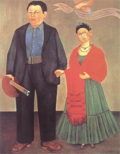 1931. Frida e Diego Rivera.