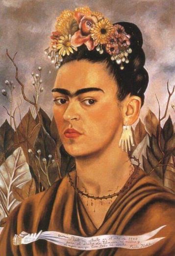 Self Portrait, Dedicated to Dr Eloesser, 1940 by Frida Kahlo