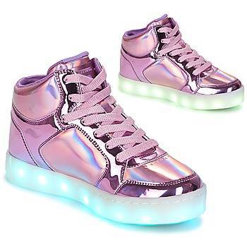 Fashion Holographic pink led sneakers