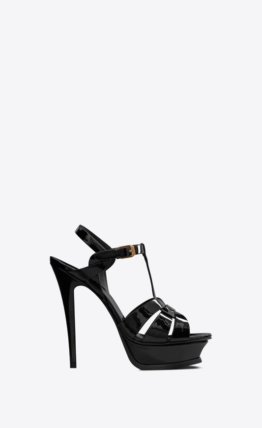 Social Tribute Platform Sandals In Patent Leather 