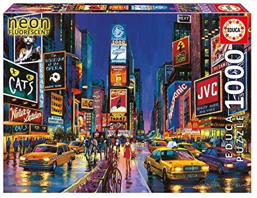 Educa Borrás- Times Square New York Arquitectura Puzzle, 1000 Piezas