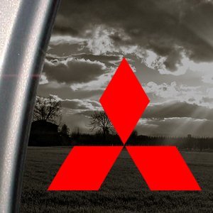 Lugar Mitsubishi DIAMANTE rojo juego de construcción de camión de coche adhesivo de