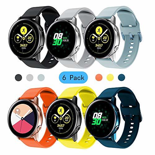 Product YaYuu Compatible Samsung Galaxy Watch Active/Active2 40mm 44mm Correa de Reloj 20mm