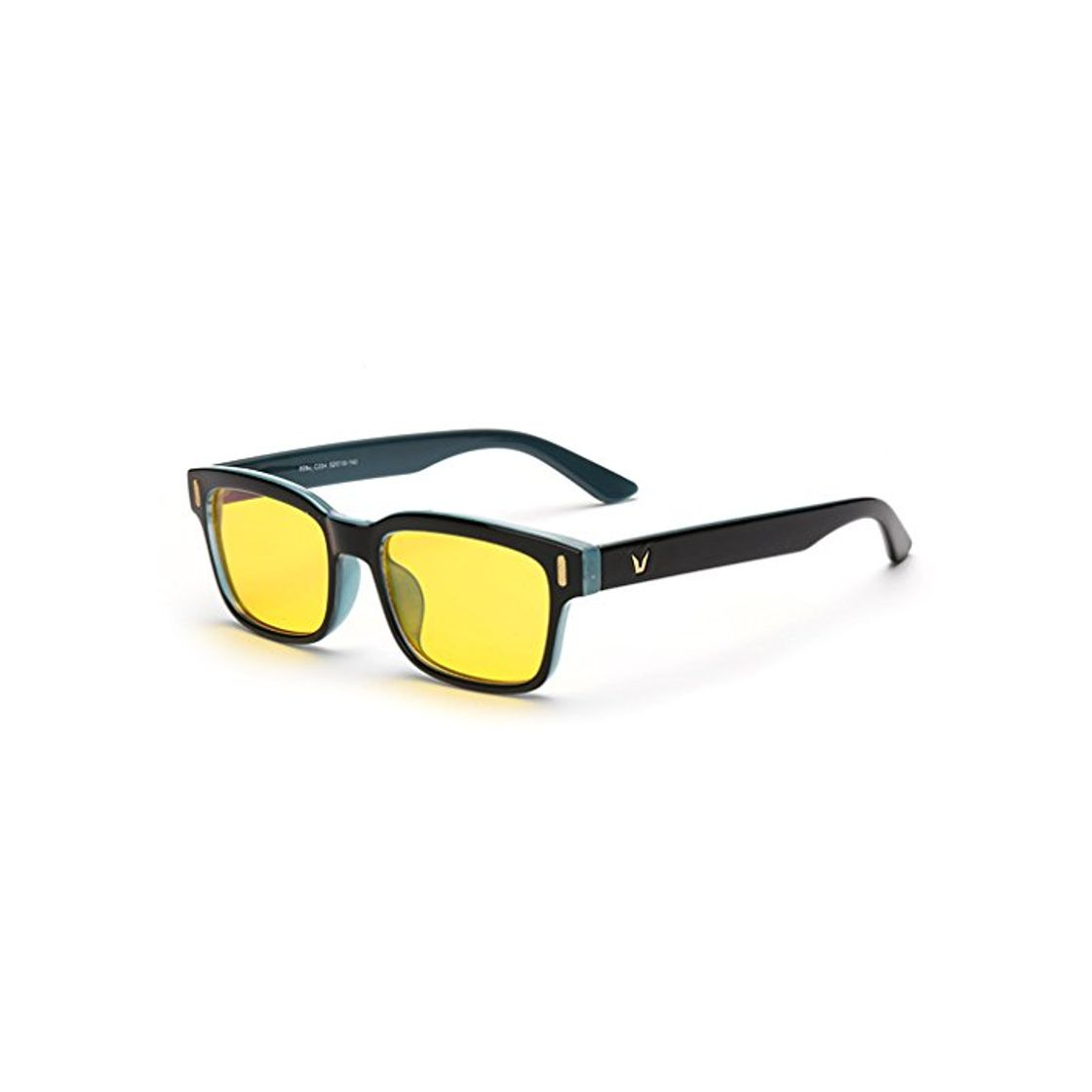 Moda Rnow Gafas de ordenador antibrillo de tinte amarillo contra la fatiga ocular